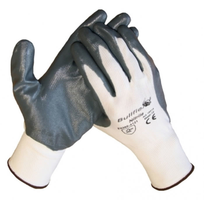 Bull Flex werkhandschoen met Nitril coating op een polyamide onderhandschoen 10314